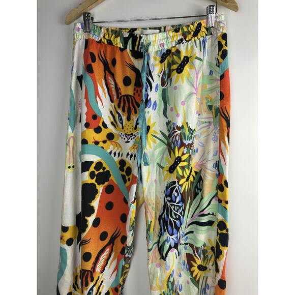 Marcos Navarro x Anthropologie Jungle Safari Flannel Sleep PJ Pants Tiger Medium - Picture 9 of 11